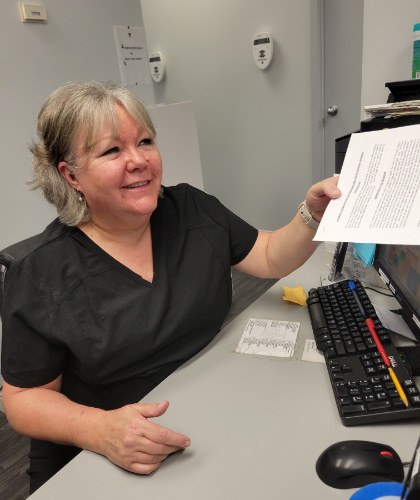 photo of team member smiling